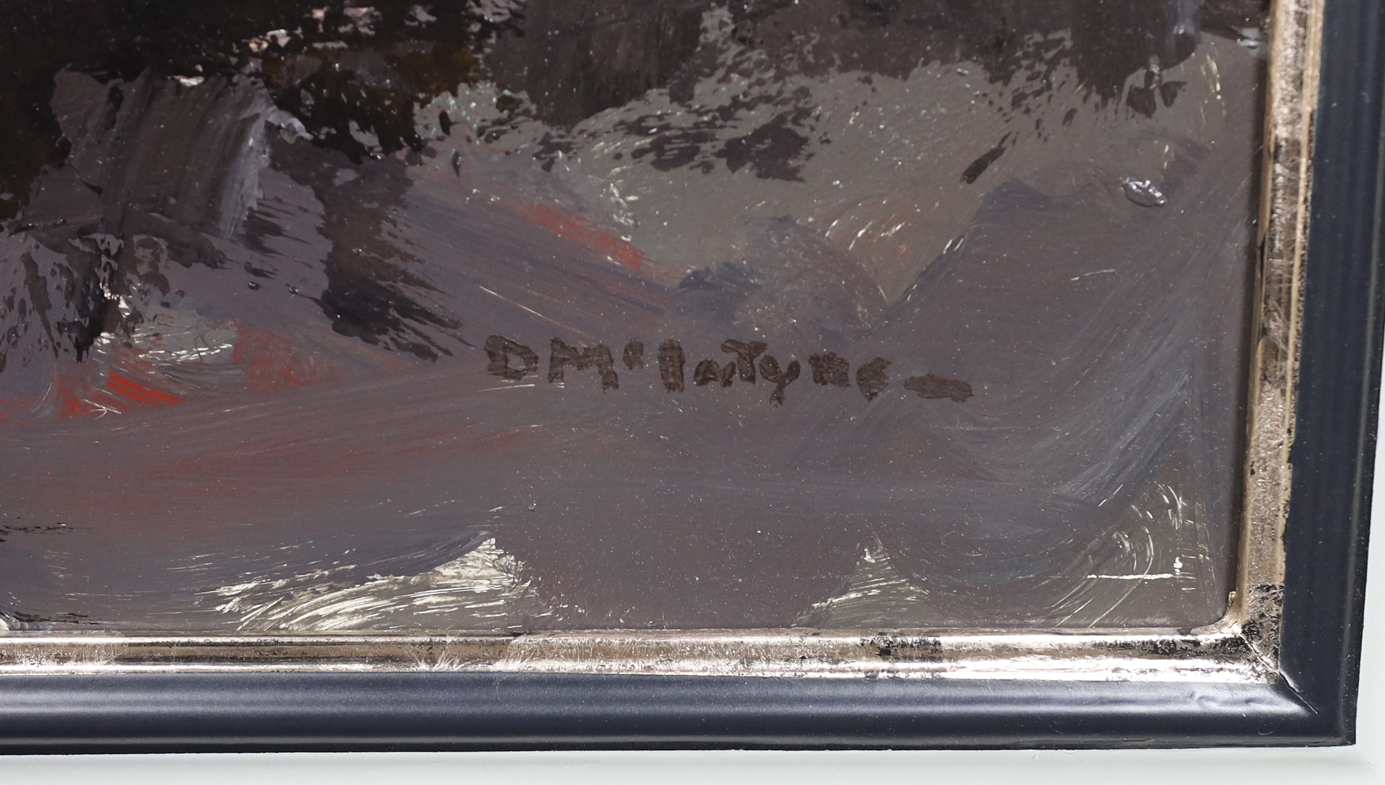 Donald McIntyre (Scottish, 1923-2009), Scottish coastal landscape, oil on board, 53 x 87cm
